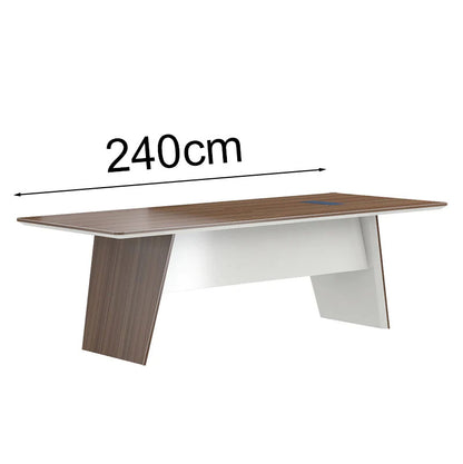 ANDERS Boardroom Table 240cm - Hazelnut & Beige