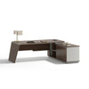 ANDERS Executive Desk Reversible Return 2.2M - Hazelnut & Beige
