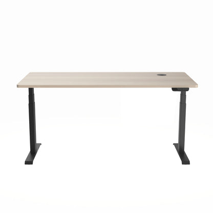 MARLO Single Workstation with Lift 1.4M - Oak & Black
