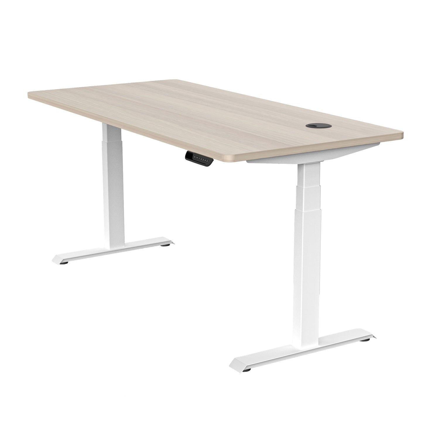 MARLO Single Workstation with Lift 1.4M - Oak & White