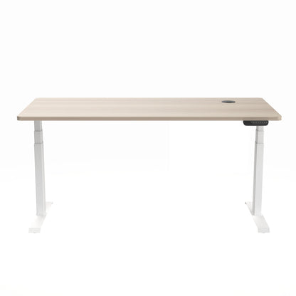 MARLO Single Workstation with Lift 1.4M - Oak & White
