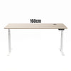 MARLO Single Workstation with Lift 1.6M - Oak & White