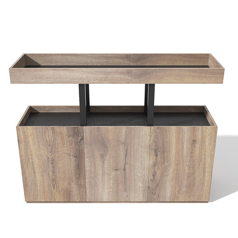 TRIBECA Credenza Cabinet 135cm - Warm Oak with Black