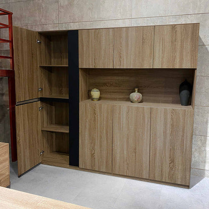 ADRIANO Display Unit  218cm - Light Brown