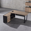 ADRIANO Executive Office Desk with Left Return 160-180cm - Light Brown