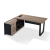 ADRIANO Executive Office Desk with Left Return 160-180cm - Light Brown