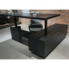 DAXTON Executive Desk with Left Return with Lift 200cm - Black