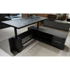 DAXTON Executive Desk with Right Return with Lift 200cm - Black