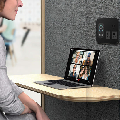 DUKE Single Seater Acoustic Office Silent Booth Pod - Aqua