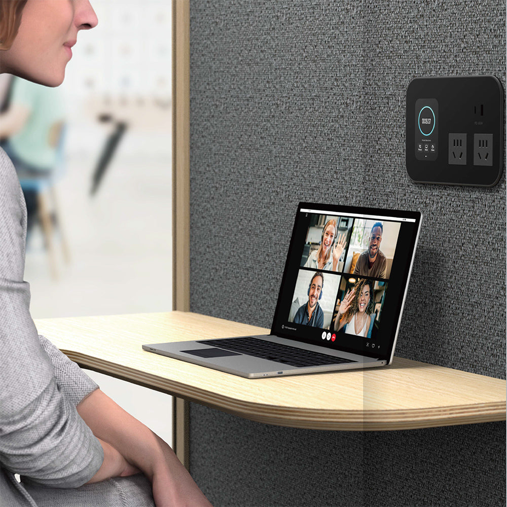 DUKE Single Seater Acoustic Office Silent Booth Pod - Blue