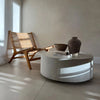 ROCCO Indoor & Outdoor Coffee Table 80cm - White Concrete
