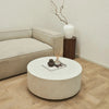 ROCCO Indoor & Outdoor Coffee Table 80cm - White Concrete