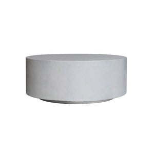 ROCCO Indoor & Outdoor Coffee Table 80cm - White Concrete