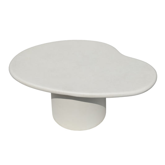 ROCCO Indoor & Outdoor Coffee Table 87cm - White Concrete