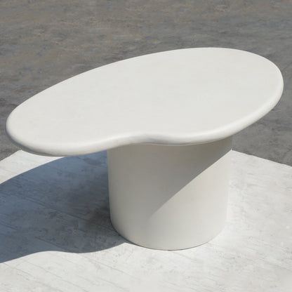 ROCCO Indoor & Outdoor Coffee Table 87cm - White Concrete