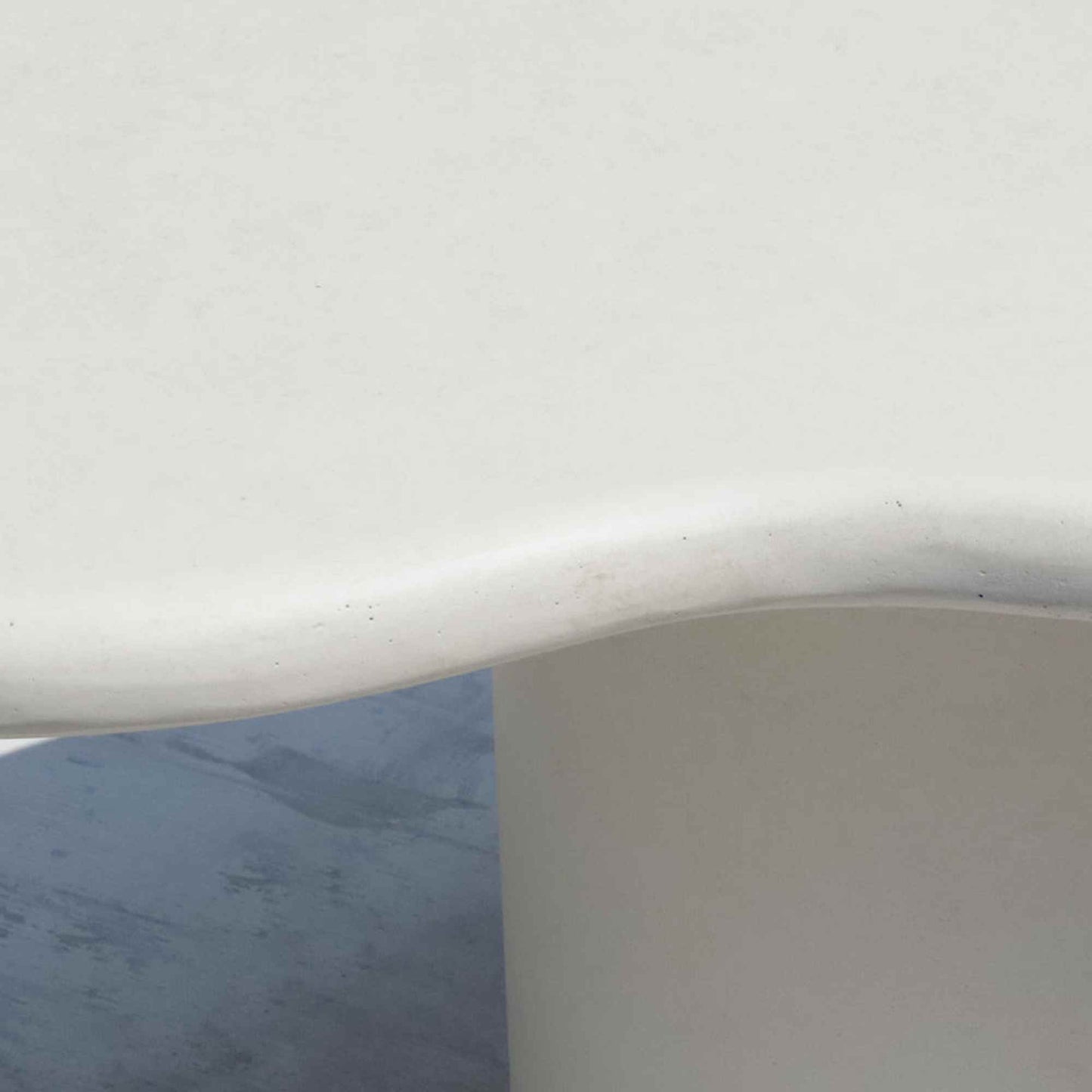 ROCCO Indoor & Outdoor Coffee Table 87cm - White Concrete