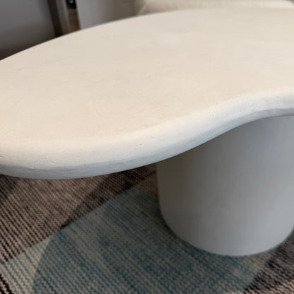 ROCCO Indoor & Outdoor Coffee Table 87cm - White Concrete