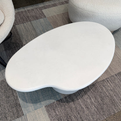 ROCCO Indoor & Outdoor Coffee Table 87cm - White Concrete