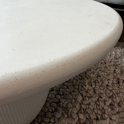 ROCCO Indoor & Outdoor Coffee Table 89.5cm - White Concrete