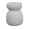 ROCCO Indoor & Outdoor Side Table Stool 38cm - White Concrete