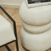 ROCCO Indoor & Outdoor Side Table Stool 37cm - White Concrete