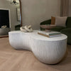ROCCO Indoor & Outdoor Coffee Table 123cm - White Concrete