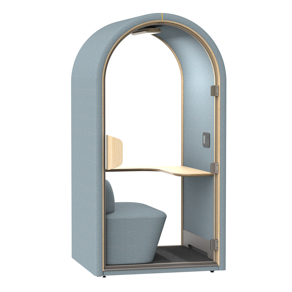 DUKE Single Seater Acoustic Office Silent Booth Pod - Aqua