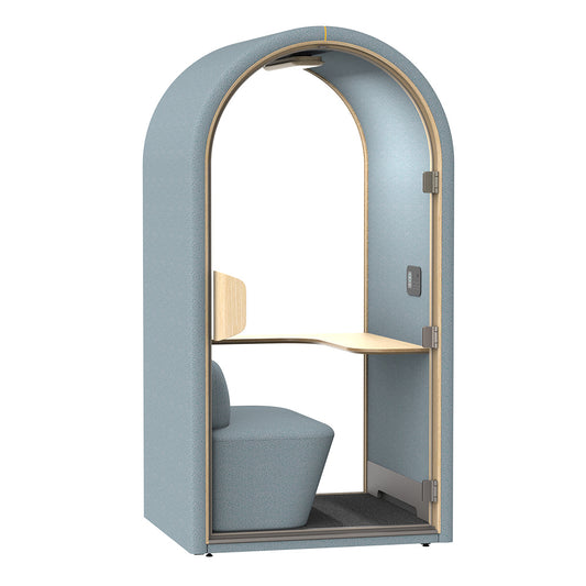 DUKE Single Seater Acoustic Office Silent Booth Pod - Aqua