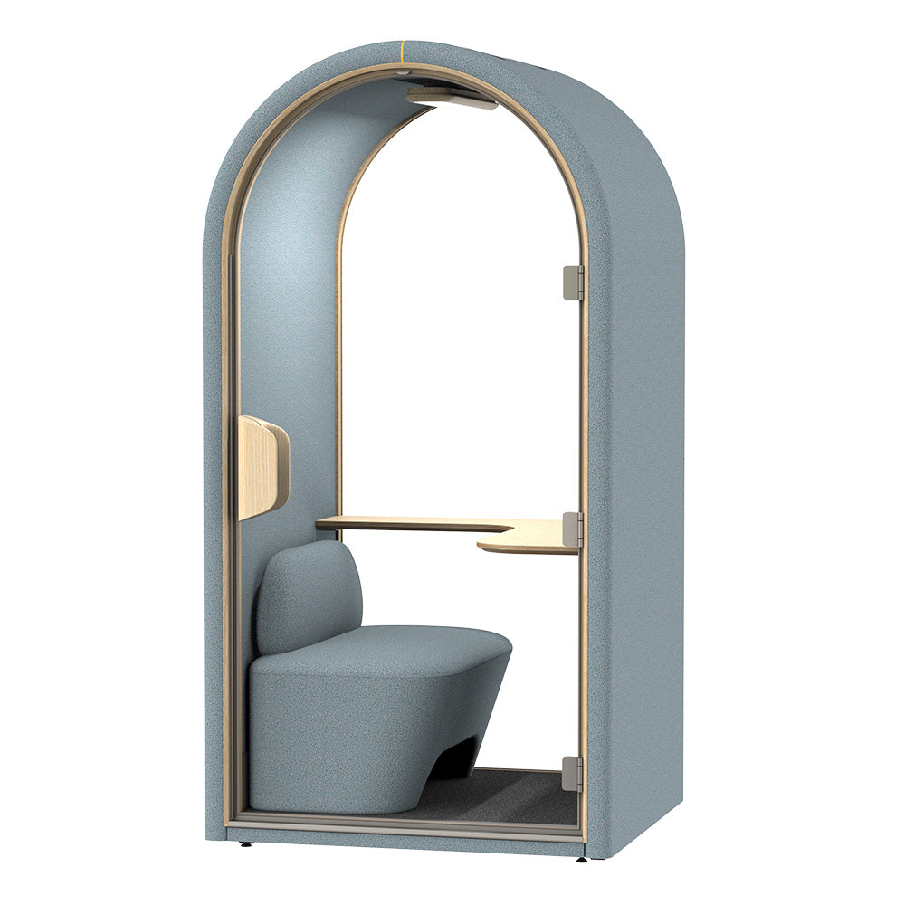 DUKE Single Seater Acoustic Office Silent Booth Pod - Aqua