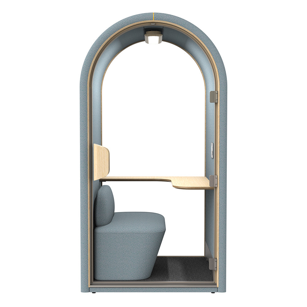 DUKE Single Seater Acoustic Office Silent Booth Pod - Aqua