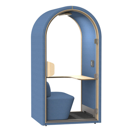 DUKE Single Seater Acoustic Office Silent Booth Pod - Blue