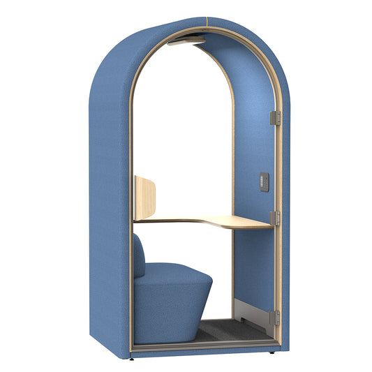 DUKE Single Seater Acoustic Office Silent Booth Pod - Blue