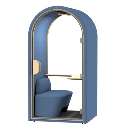 DUKE Single Seater Acoustic Office Silent Booth Pod - Blue