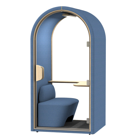 DUKE Single Seater Acoustic Office Silent Booth Pod - Blue