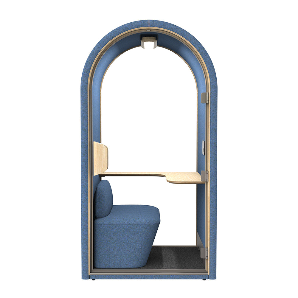 DUKE Single Seater Acoustic Office Silent Booth Pod - Blue