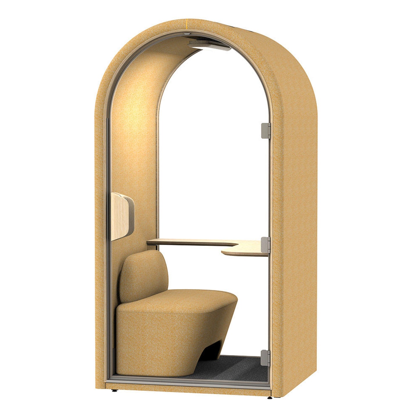 DUKE Single Seater Acoustic Office Silent Booth Pod - Yellow