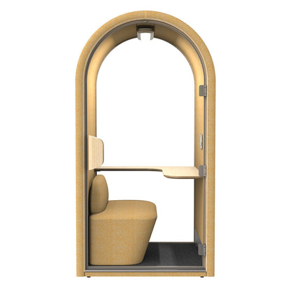 DUKE Single Seater Acoustic Office Silent Booth Pod - Yellow