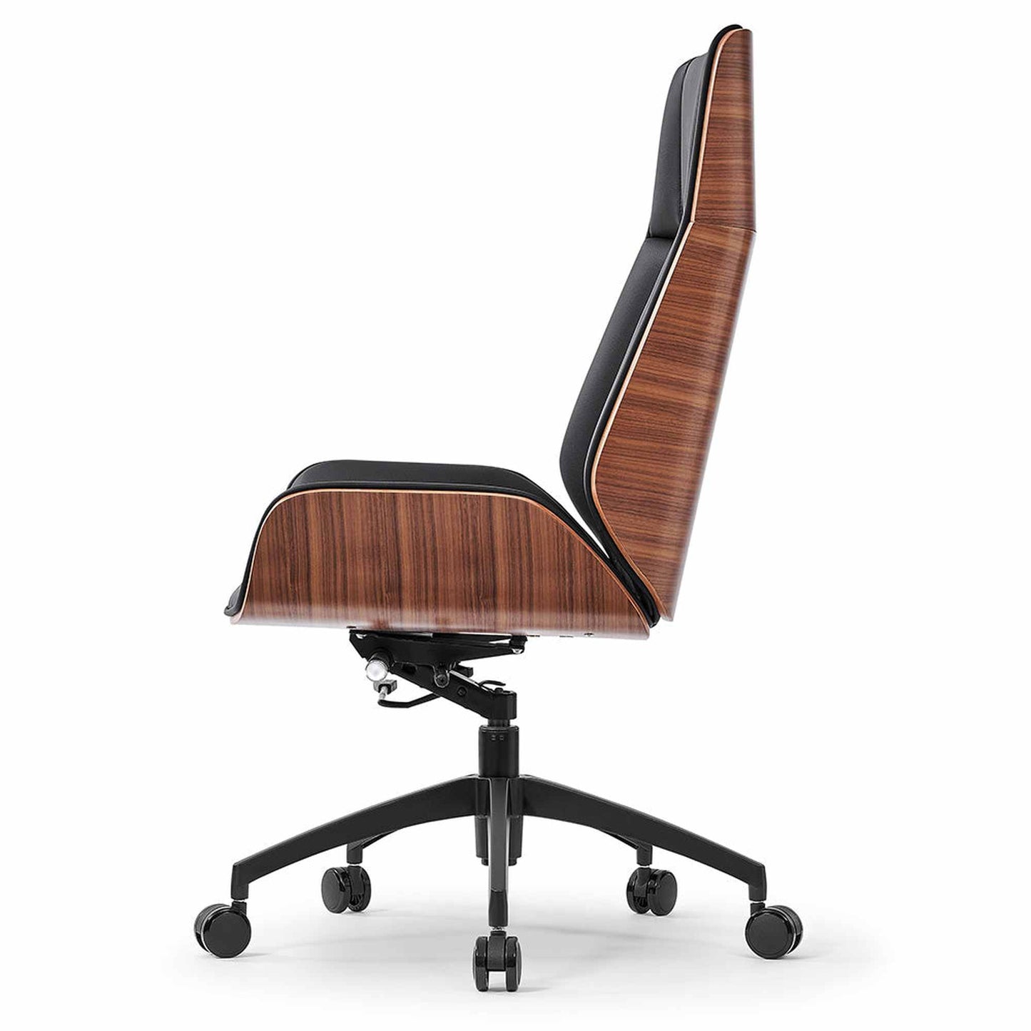 TYLER High Back Office Chair - Walnut & Black
