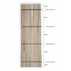 WOODFLEX Outdoor Hard Wood Slat Wall Fence Batten Screen Cladding - 2400mm x 600mm