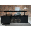 DAXTON Executive Desk with Right Return with Lift 200cm - Black