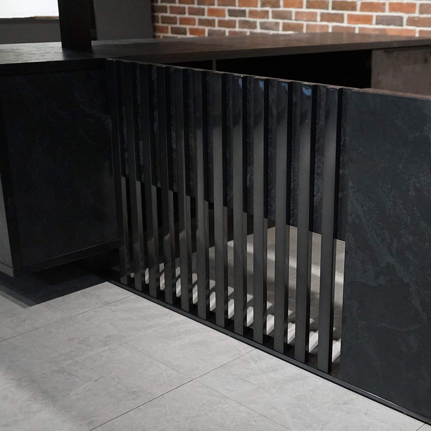 DAXTON Executive Desk with Right Return with Lift 200cm - Black
