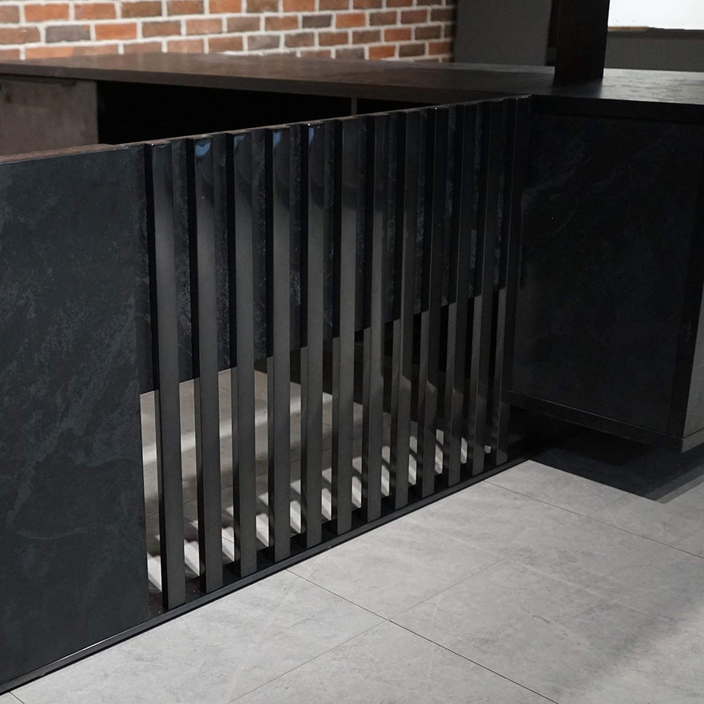 DAXTON Executive Desk with Left Return with Lift 200cm - Black