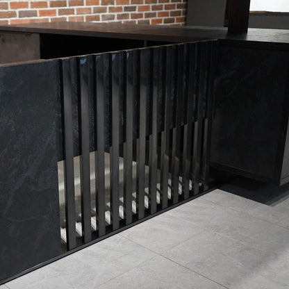 DAXTON Executive Desk with Left Return with Lift 200cm - Black