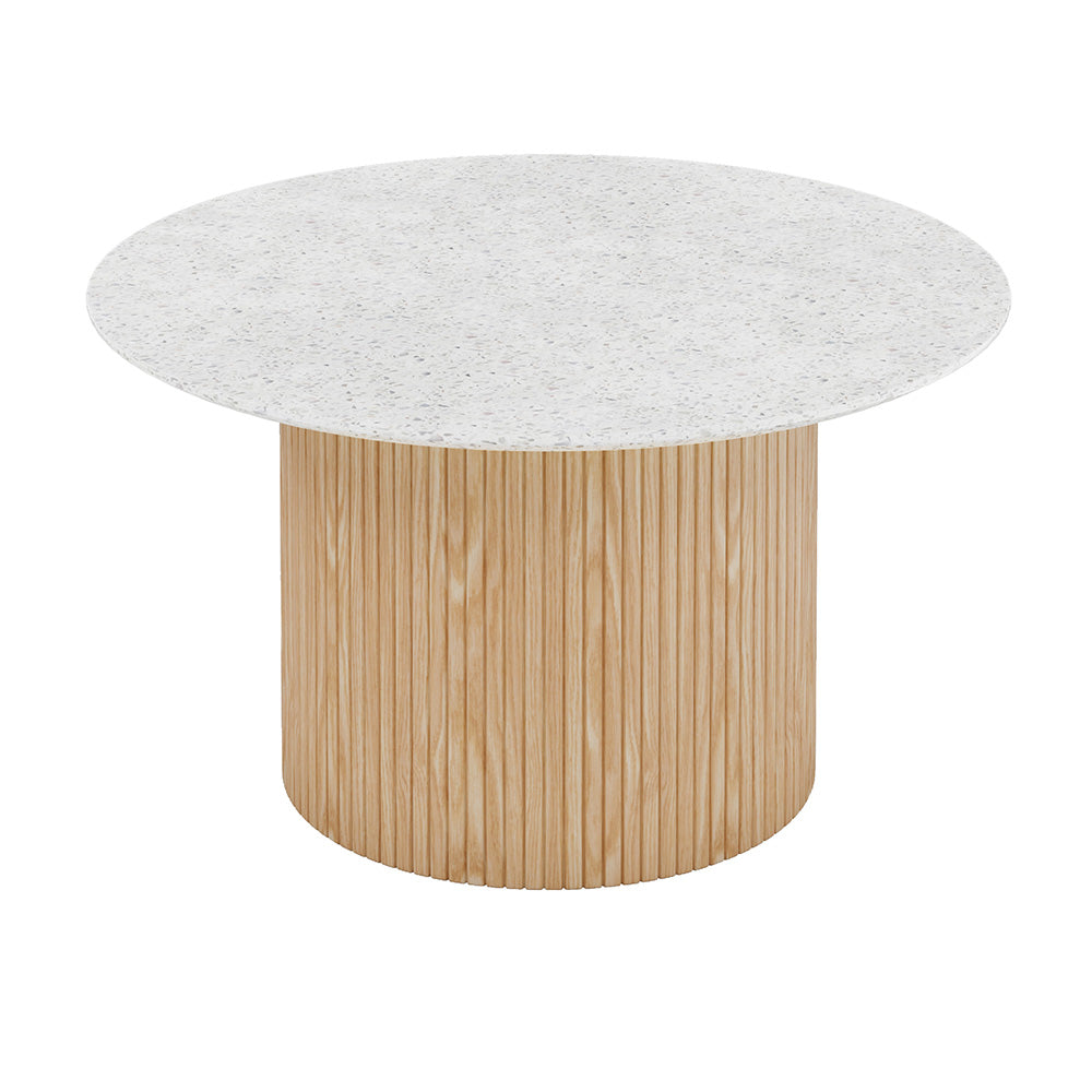 BLANCHE Coffee Table 90cm - Terrazzo Stone