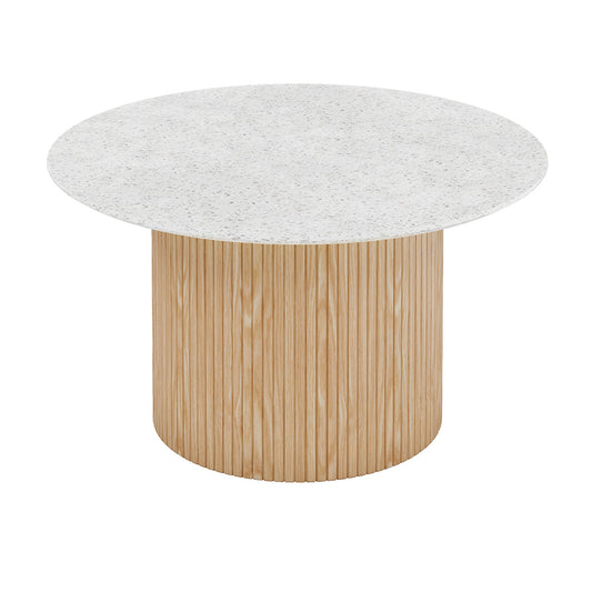 BLANCHE Coffee Table 90cm - Terrazzo Stone