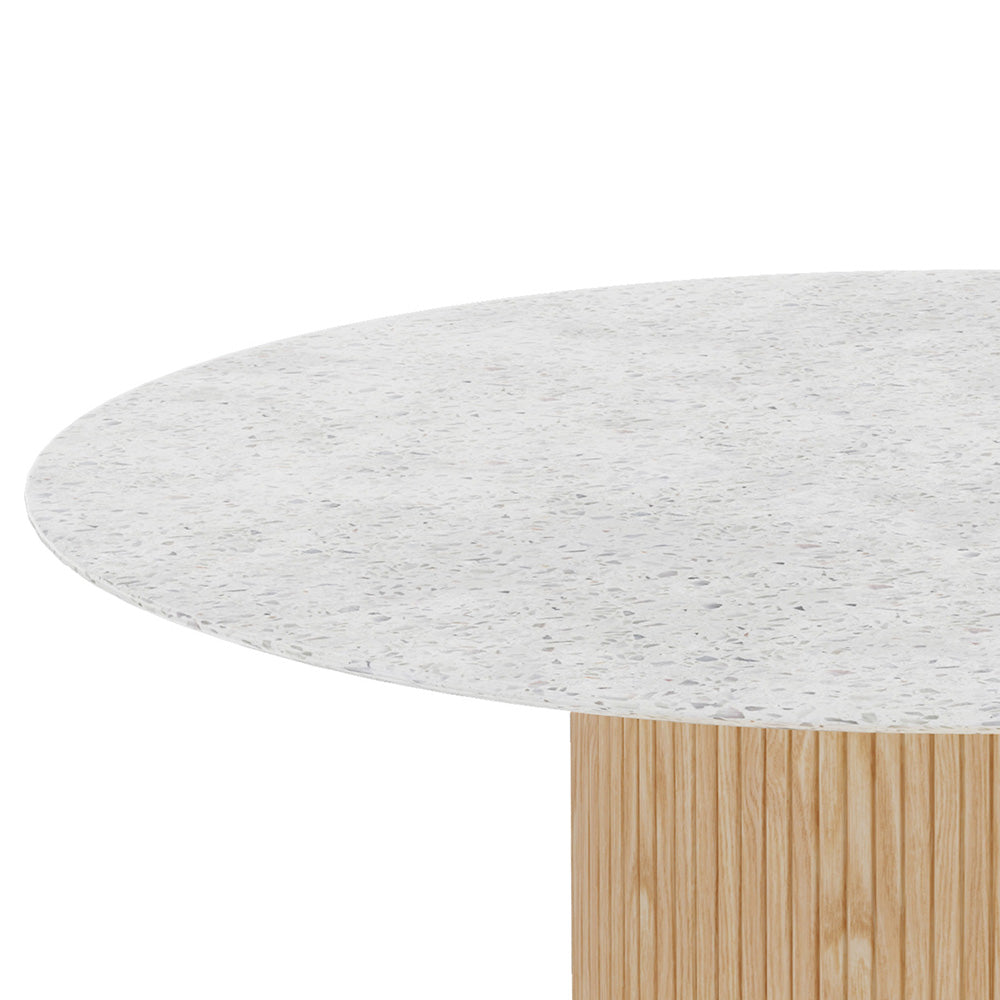 BLANCHE Coffee Table 90cm - Terrazzo Stone
