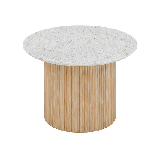 BLANCHE Side Table 60cm - Terrazzo Stone