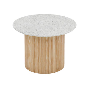 BLANCHE Side Table 60cm - Terrazzo Stone