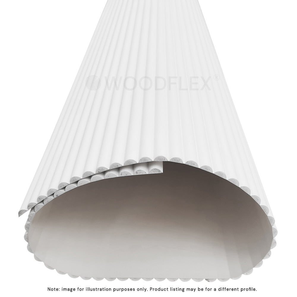 WOODFLEX WHITE PRIMED FLEXIBLE - WAVE 30 - 2700mm x 600mm