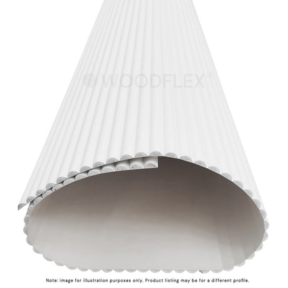 WOODFLEX WHITE PRIMED FLEXIBLE - WAVE 30 - 2700mm x 600mm